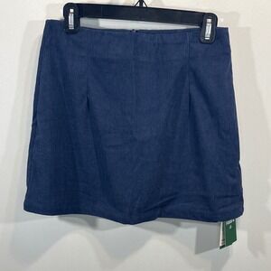 Halara AuraCord Cloud Blue Corduroy Skort‎ Women's MEDIUM Preppy Academia NWT